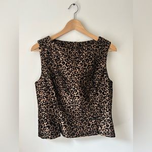Vintage Leopard Shell Top